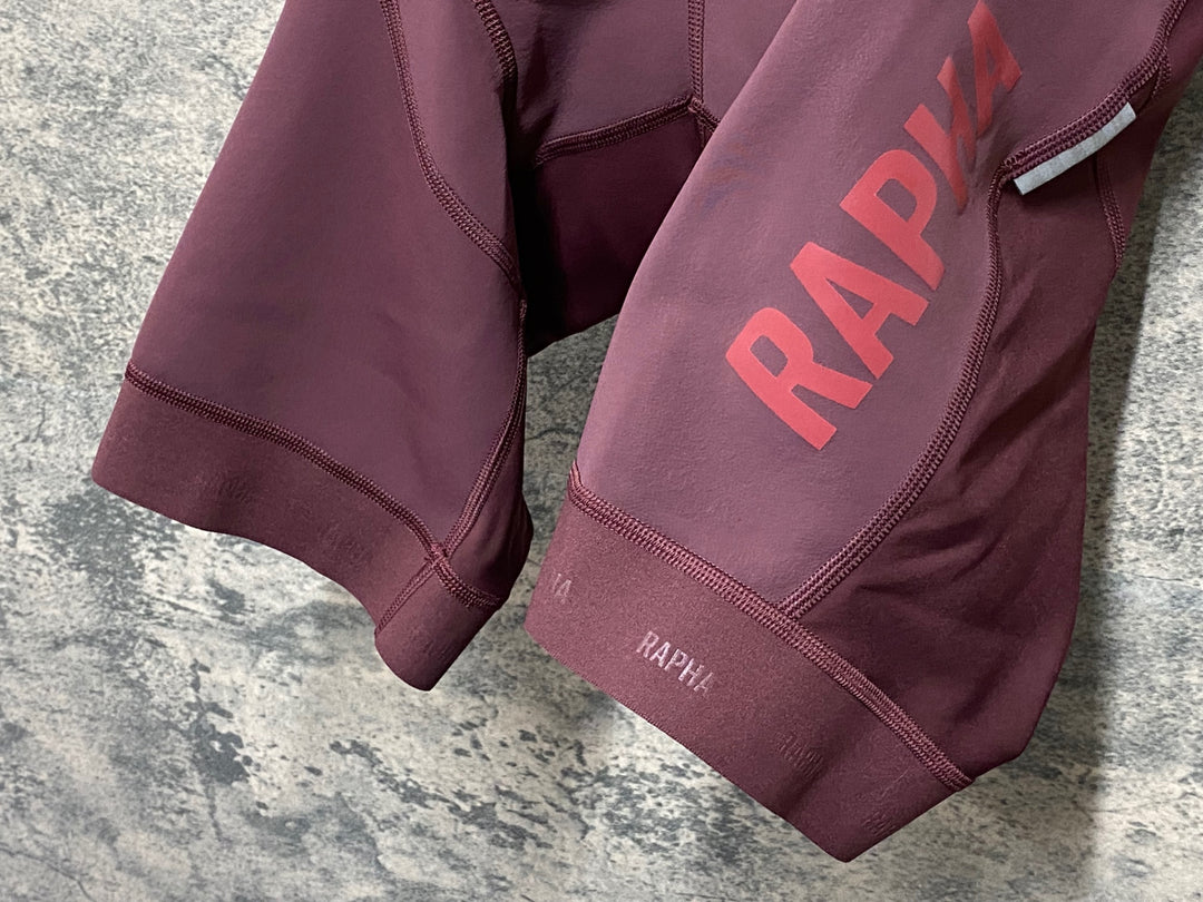 JD991 ラファ Rapha PRO TEAM WINTER BIB SHORTS ビブショーツ 赤 M 裏起毛