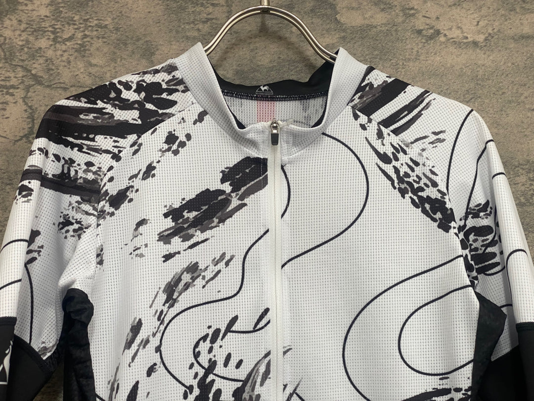 JN359 ルコックスポルティフ le coq sportif 半袖 サイクルジャージ 白 L
