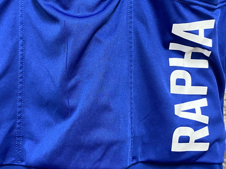 JT178 ラファ Rapha PRO TEAM LONG SLEEVE TRAINING JERSEY 長袖 サイクルジャージ 青 XS ※ほつれ,スレ