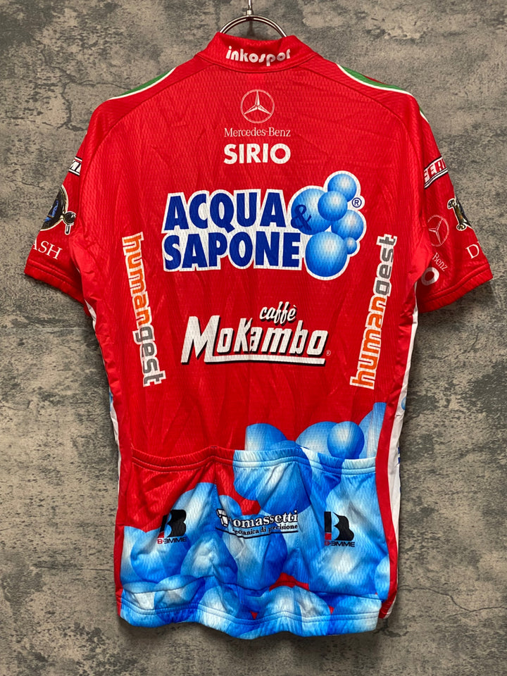 KF188 ビエンメ BEMME 半袖 サイクルジャージ 赤 M ACQUA&SAPONE