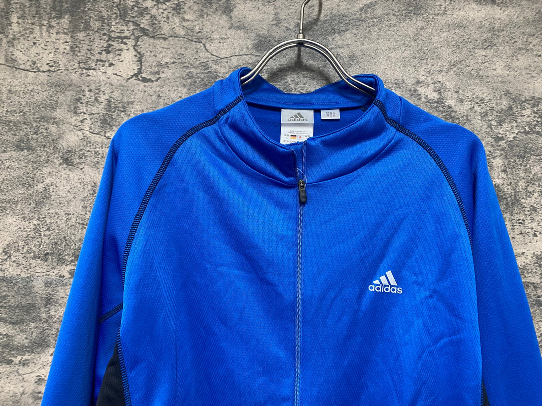JG788 アディダス adidas 長袖 サイクルジャージ 青 XO 裏起毛