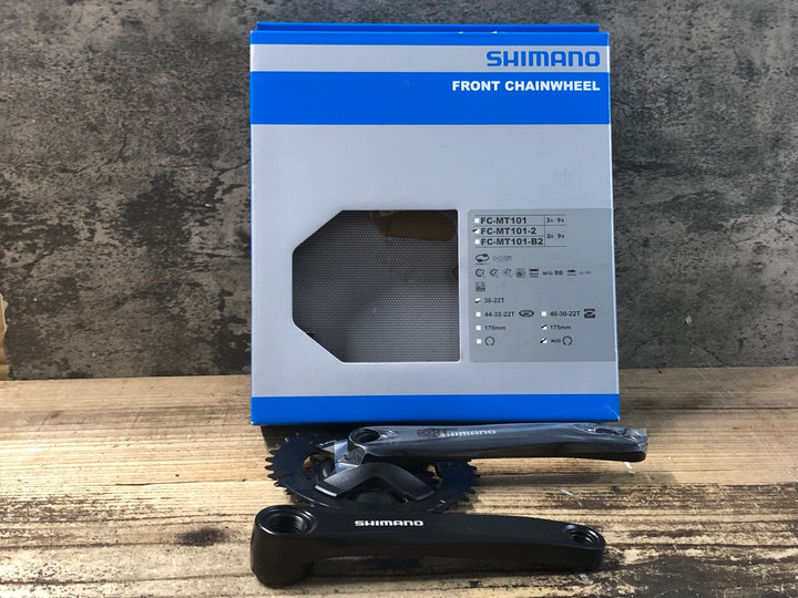 KF760 シマノ SHIMANO FC-MT101-2 クランクセット 175mm 36/22T スクエアテーパー