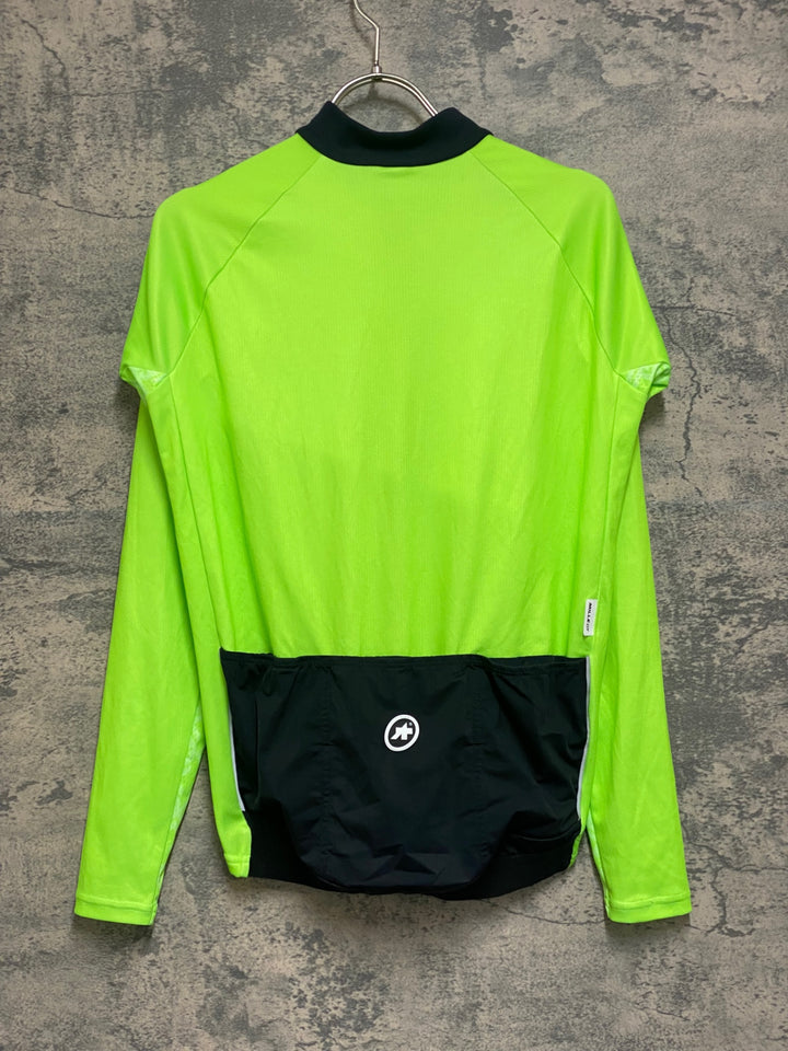 JL093 アソス assos MILLE GT LONG SLEEVE JERSEY 長袖 サイクルジャージ 黄緑 S