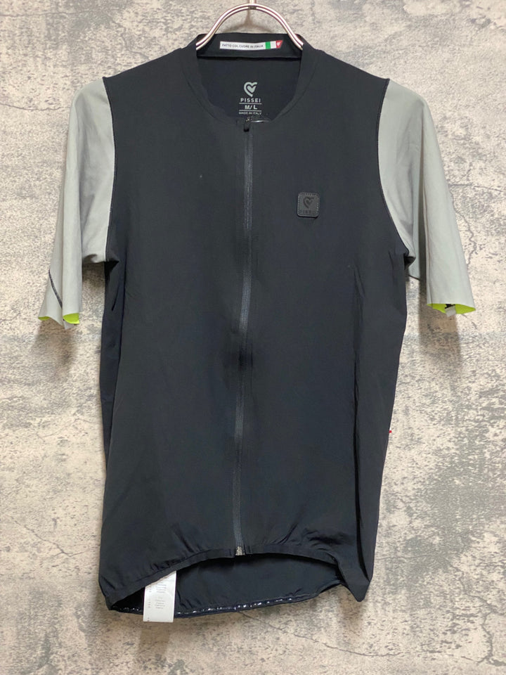 JS096 ピセイ PISSEI 半袖 サイクルジャージ 黒 グレー M/L 未使用