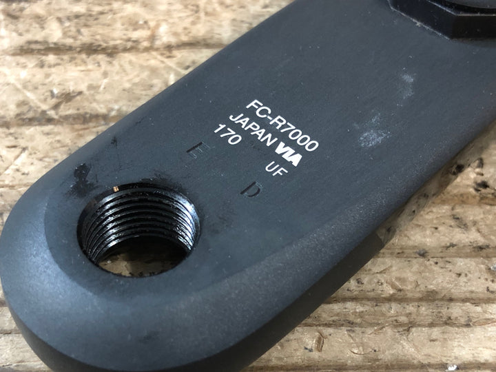 JU062 4iiii PRECISION3+ パワーメーター シマノ SHIMANO 105 FC-R7000 170mm 左クランクアーム 動作確認済