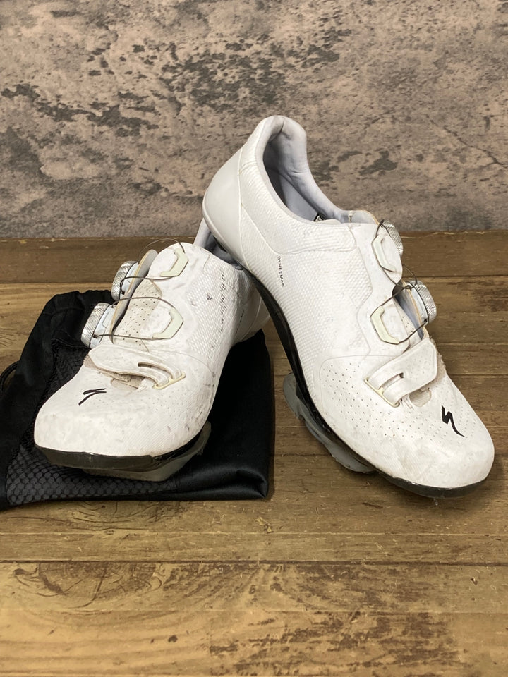 JY150 スペシャライズド SPECIALIZED S-WORKS 7 RD ビンディングシューズ 3穴 白 EU38