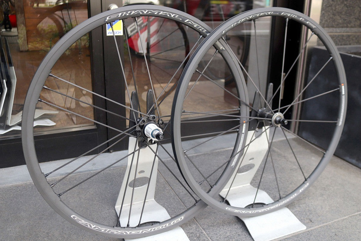 カンパニョーロ CAMPAGNOLO シャマルミレ SHAMAL MILLE アルミ クリンチャー ホイールセット シマノ12S/11S ワイドリム  17C 【南麻布店】