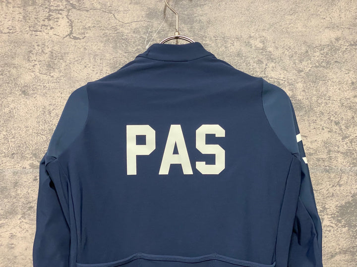 KE898 パスノーマルスタジオ PAS NORMAL STUDIES Mechanism Thermal Long Sleeve Jersey 長袖 サイクルジャージ 裏起毛 紺 S