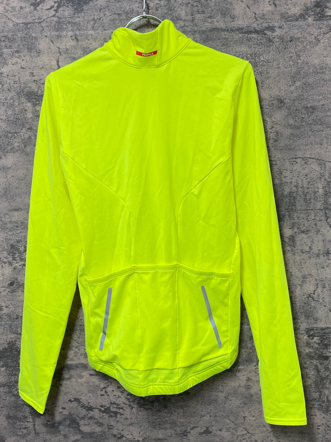 KG926 ボントレガー BONTRAGER Velocis Thermal Long Sleeve Jersey 長袖 サイクルジャージ ネオンイエロー S ※汚れ
