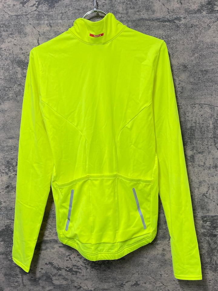 KG926 ボントレガー BONTRAGER Velocis Thermal Long Sleeve Jersey 長袖 サイクルジャージ ネオンイエロー S ※汚れ