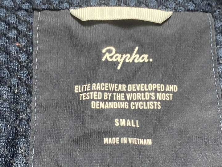 JZ978 ラファ Rapha PRO TEAM INSULATED RAIN JACKET 長袖 レインジャケット 濃紺 S ※チャック取っ手破損