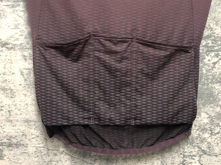 KM119 ラファ Rapha WOMEN'S CLASSIC FLYWEIGHT JERSEY LINE FADE 半袖 サイクルジャージ 赤 ※右袖ほつれ