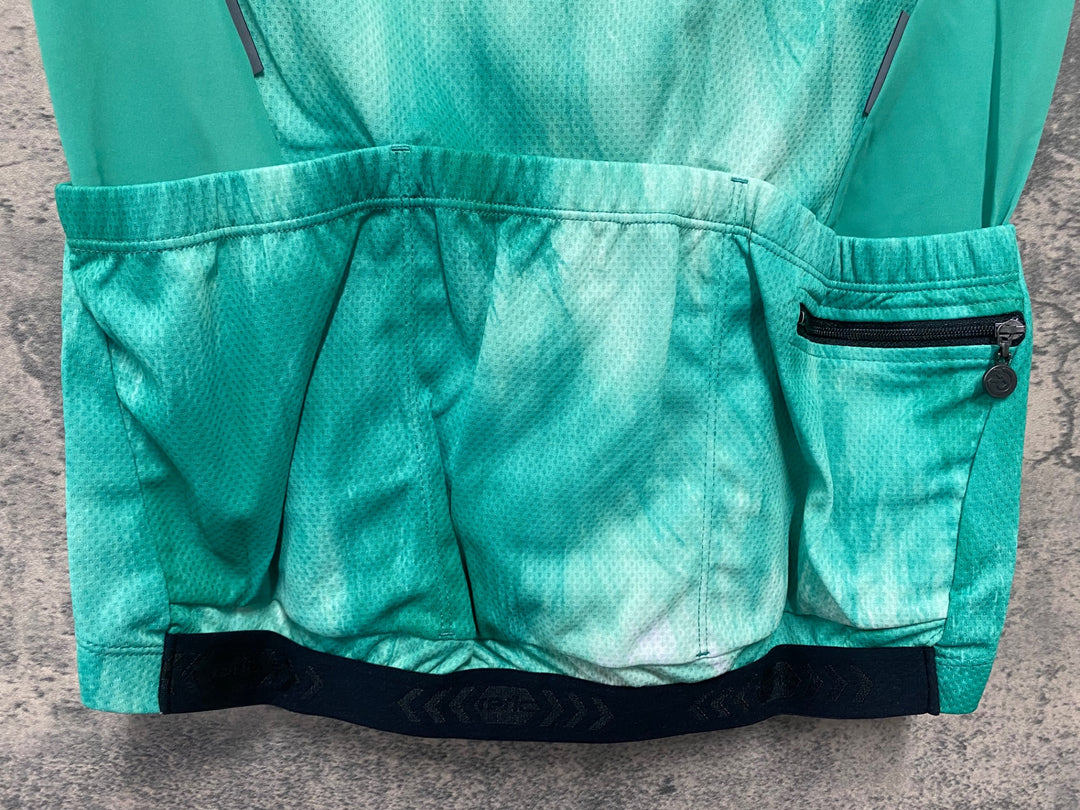 JV982 レリック reric Fuzzy Womens Standerd Jersey 半袖サイクルジャージ レディース L 緑
