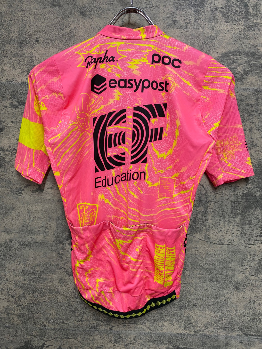 JM436 ラファ Rapha EF EDUCATION-EASYPOST MEN'S PRO TEAM JERSEY 半袖 サイクルジャージ ピンク S