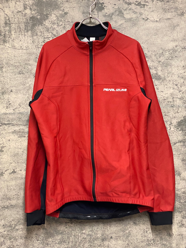 KA080 パールイズミ PEARL iZUMi 長袖 サイクルジャケット 赤 XL 裏起毛