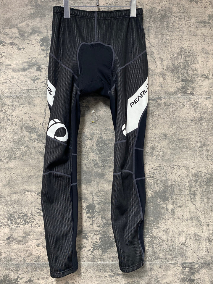 KG987 パールイズミ PEARL iZUMi レーサータイツ 黒 白 L 裏起毛 WINDBREAK