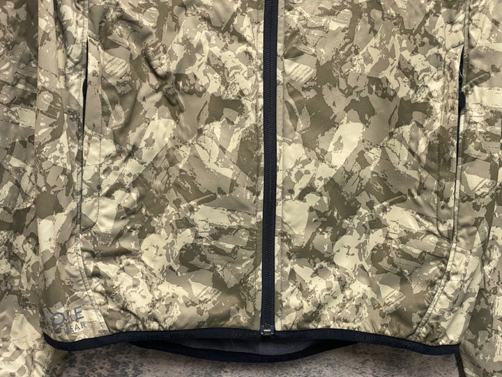 JO043 ゴア GORE BIKE WEAR 長袖 フーディ サイクルジャケット 茶 迷彩 M 裏起毛 GORE WINDSTOPPER