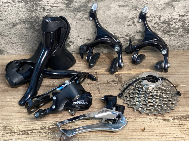 IR598 シマノ SHIMANO ソラ SORA 3500 コンポーネントセット STI,BR,FD,RD,CS