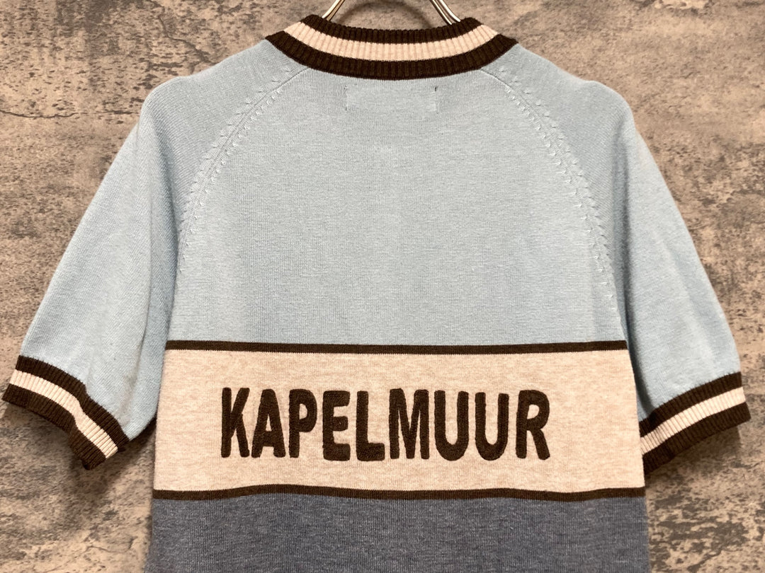 KK795 カペルミュール KAPELMUUR ウール 半袖 サイクルジャージ 水色 M
