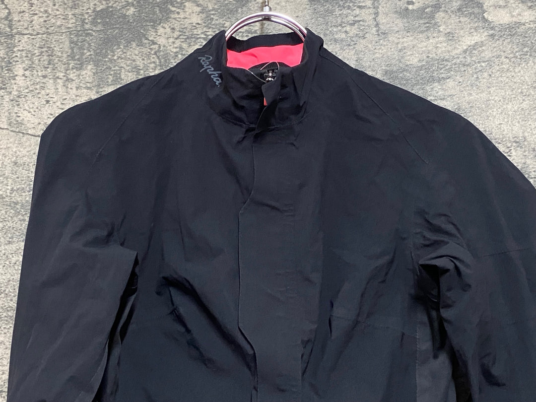 JQ386 ラファ Rapha WOMENS SOUPLESSE RAIN SHELL JACKET 長袖 サイクルジャケット レインジャケット 黒 レディース XS