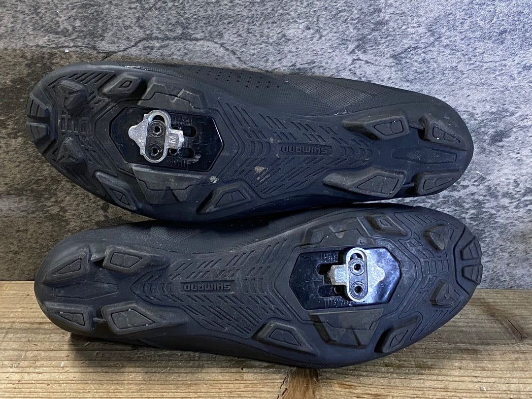 JU137 シマノ SHIMANO XC3 SHXC300M L01 E ビンディングシューズ SPD EU44 2穴 黒