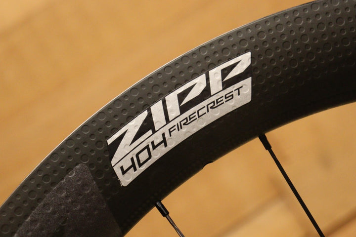 ジップ ZIPP 404 ファイヤークレストディスク FIRECREST TUBELESS DISC シマノ 12/11S カーボン フックレス チューブレス ホイールセット 23C 【立川店】