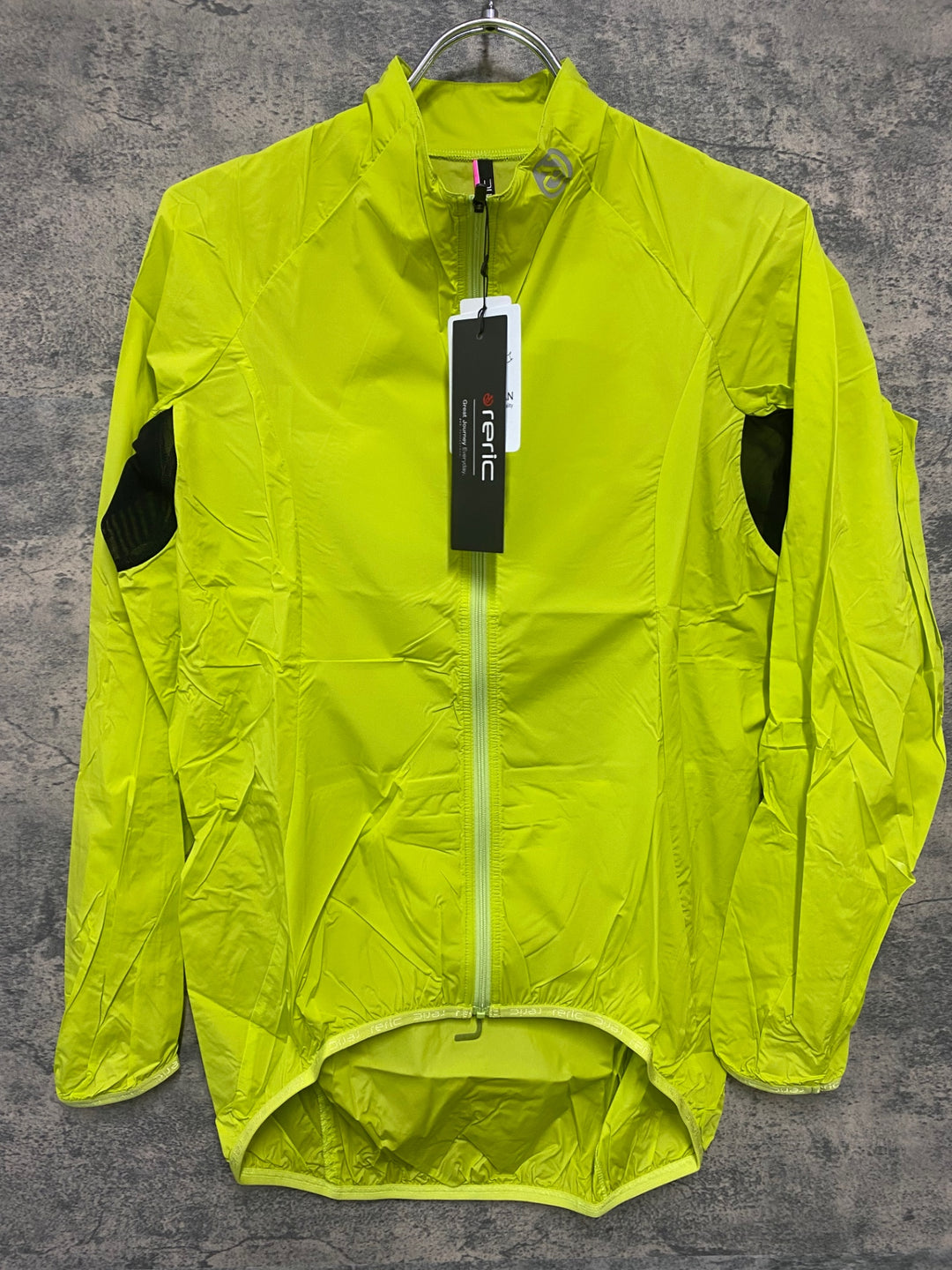 JV971 レリック reric Women's Gemini-a Strech Light Wind Breaker 長袖ウィンドブレーカー 黄緑 L レディース