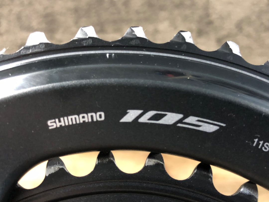 JW346 シマノ SHIMANO 105 FC-R7000 クランクセット 170mm 50/34T 4iiii PRECISION ※チェーンリングジャンク