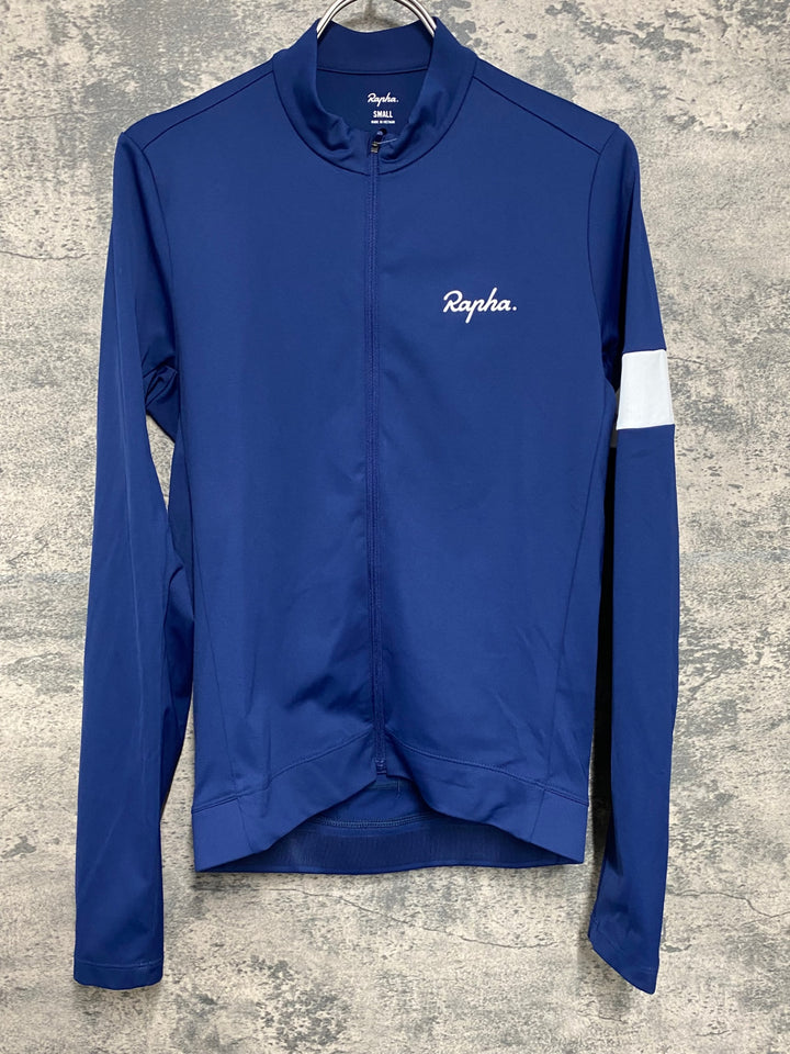 KA478 ラファ Rapha MEN'S CORE THERMAL LONG SLEEVE JERSEY 長袖 サイクルジャージ 濃紺 S