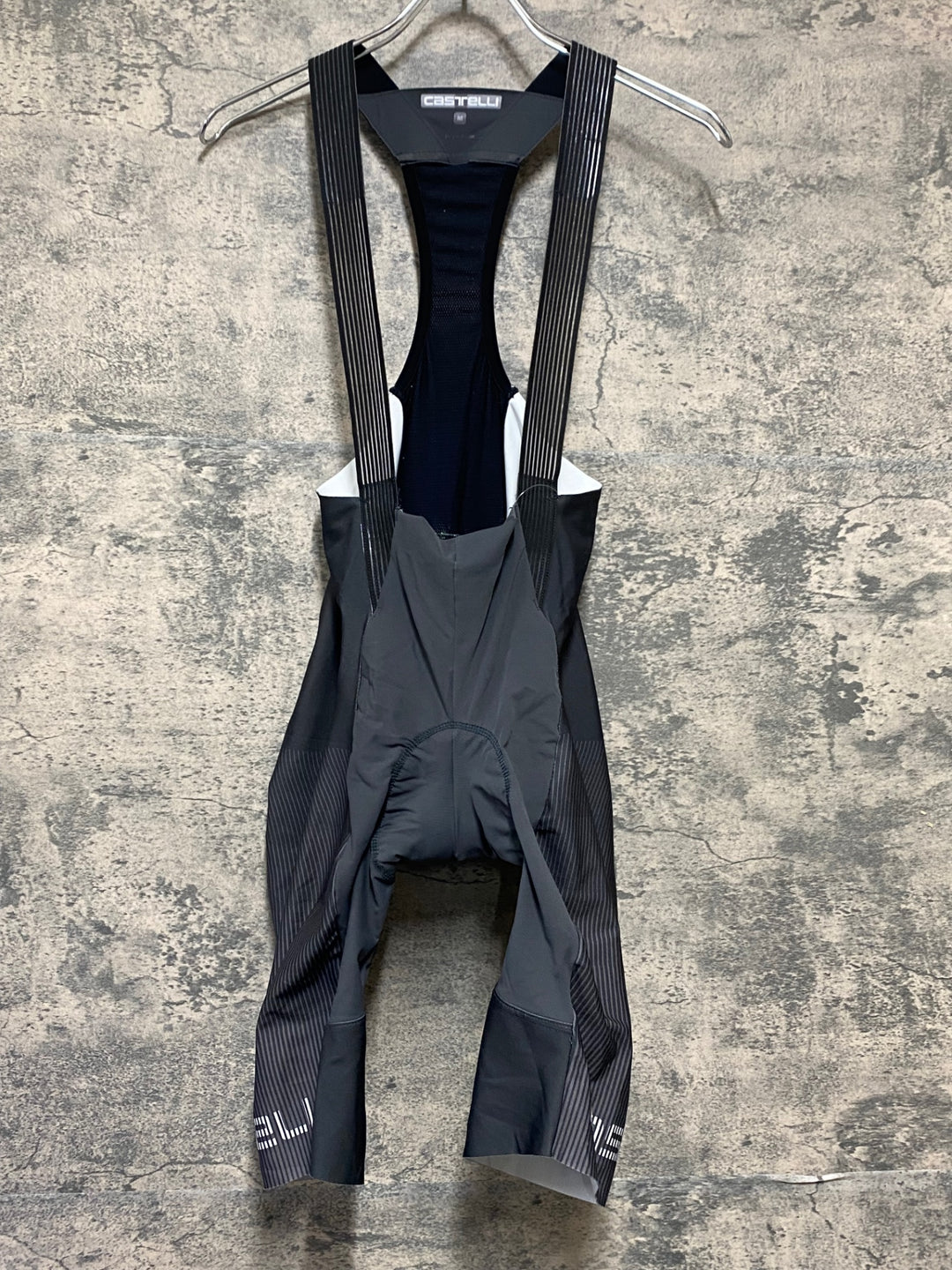 KN397 カステリ CASTELLI ROSSO CORSA ビブショーツ 黒 グレー M