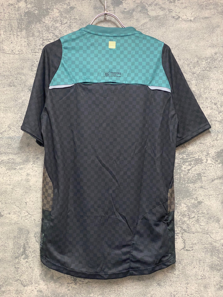 JY879 シマノ SHIMANO 半袖 サイクルジャージ 黒 緑 M
