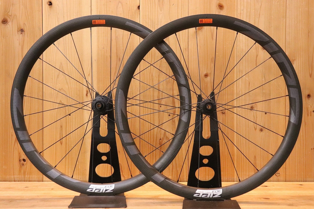 ジップ ZIPP 303 FIRECREST TUBELESS DISC カーボン チューブレスレディ ホイールセット シマノ 11S/12S フックレス 【芦屋店】