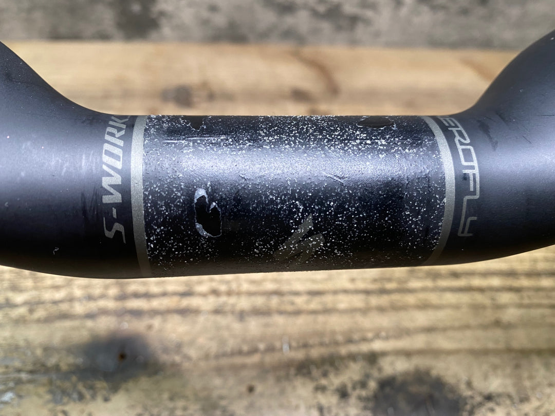 JK897 スペシャライズド SPECIALIZED エスワークス S-WORKS エアロフライ AEROFLY カーボンハンドルバーブラケットC-C420mm 25mmライズ Φ31.8