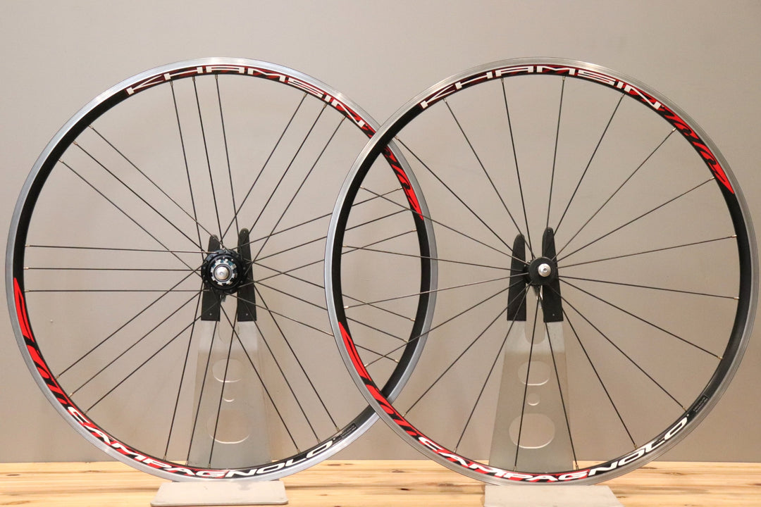 カンパニョーロ CAMPAGNOLO カムシン KHAMSIN アルミ クリンチャー ホイールセット カンパ11S/12S ナローリム 15C 【仙台店】