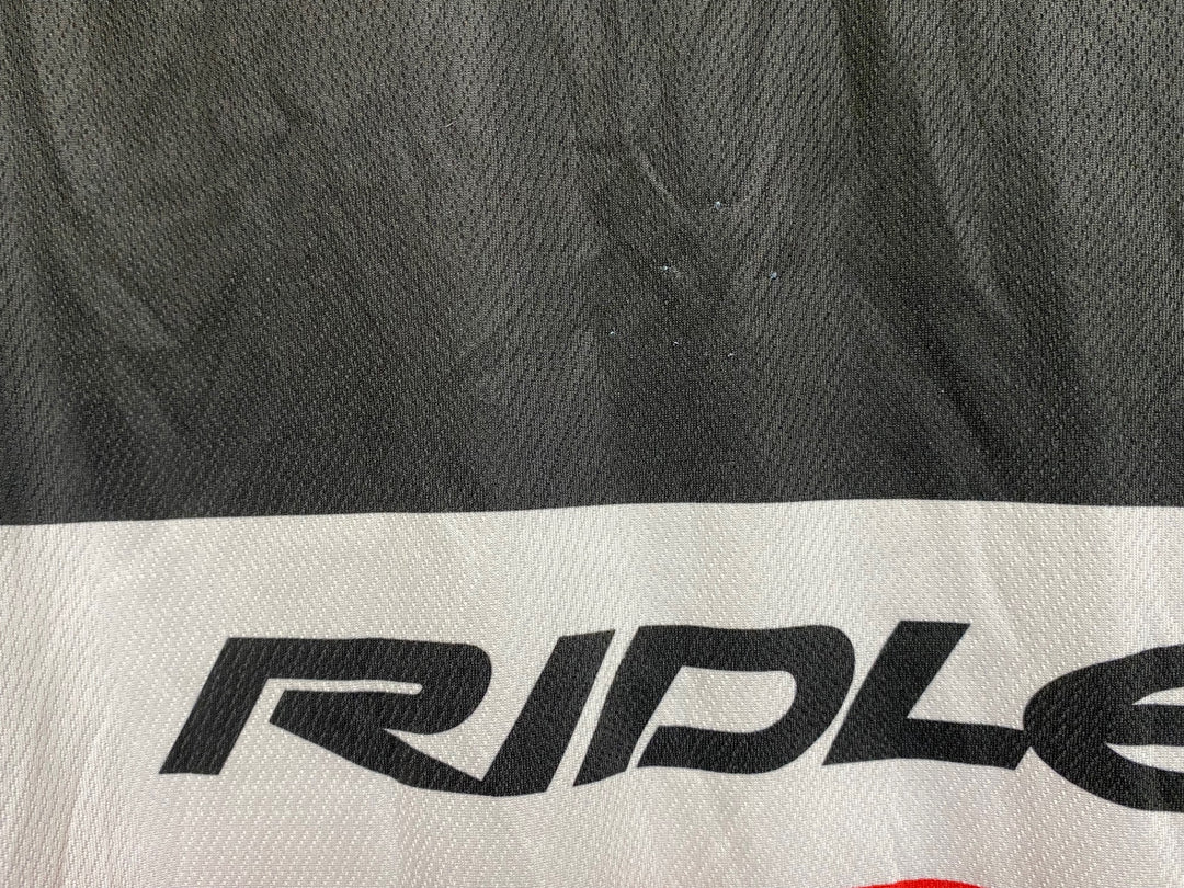 KF469 モア MOA 半袖 サイクルジャージ 黒 白 M RIDLEY