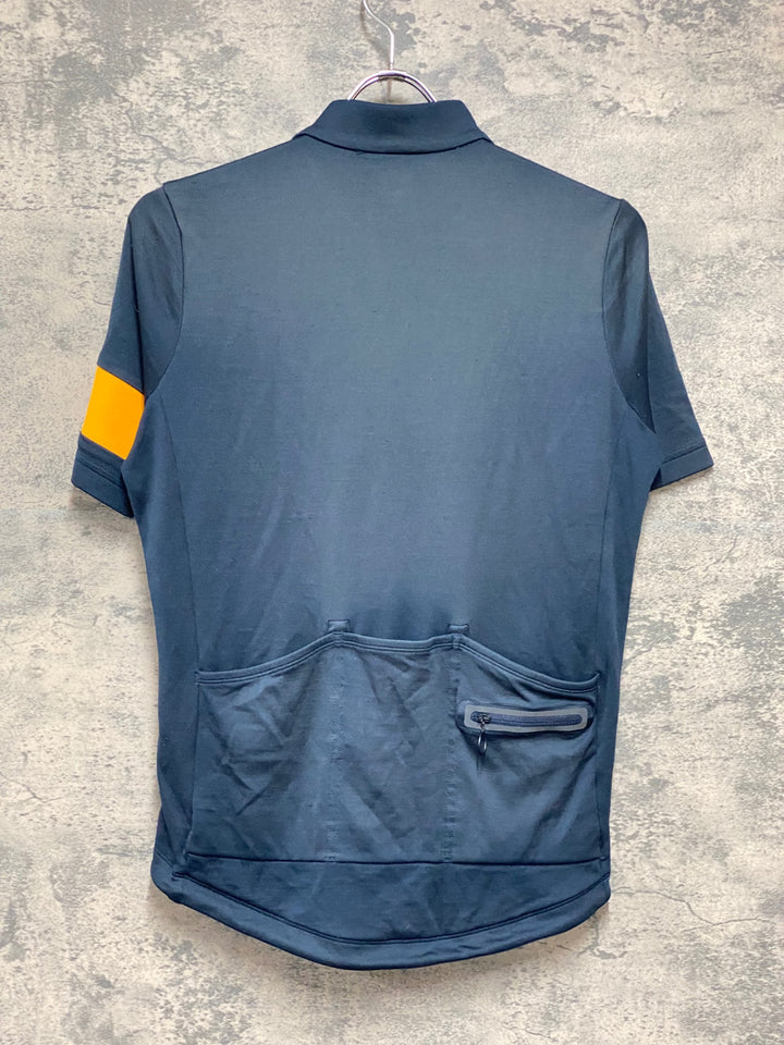 KJ313 ラファ Rapha Classic JerseyⅡ 半袖 サイクルジャージ 紺 S