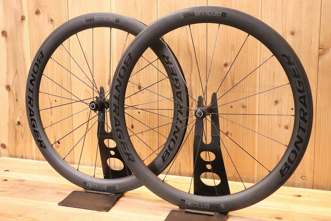 ボントレガー BONTRAGER アイオロス AEOLUS PRO 5 カーボン チューブレスレディ ホイールセット シマノ 11S/12S 【芦屋店】