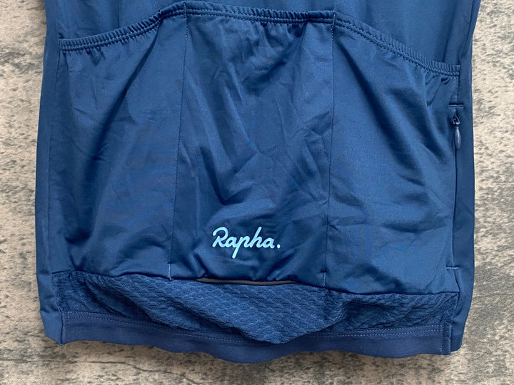 JN230 ラファ Rapha WOMEN'S SOUPLESSE AERO JERSEY 半袖 サイクルジャージ ネイビー S レディース