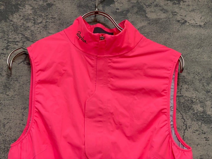 JY095 ラファ Rapha SOUPLESS LIGHTWEIGHT RAIN GILET サイクルベスト ジレ ピンク S