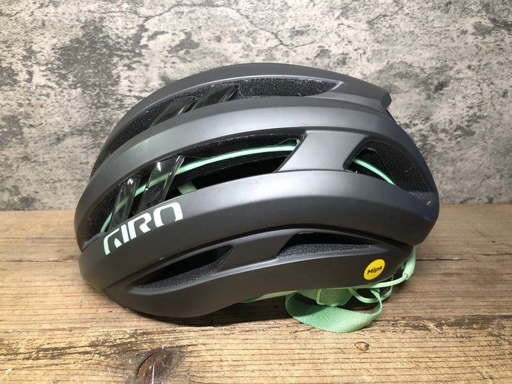 JH479 ジロ GIRO アリーズ スフェリカル ARIES SPHERICAL ヘルメット L 黒緑 Mips 2022年9月製造 ※使用期限切れのためジャンク