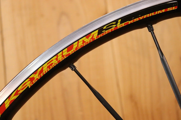 マヴィック MAVIC キシリウム KSYRIUM SL SUPERLIGHT アルミ クリンチャー リアホイール シマノ 11S/12S ナローリム 15C 【芦屋店】