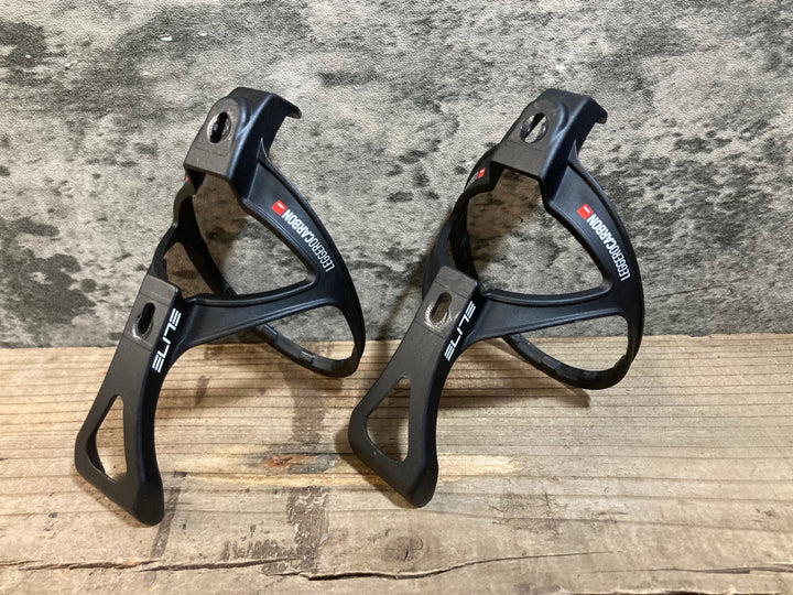 KF096 エリート ELITE Leggero カーボン ボトルケージ ブラック 2個セット