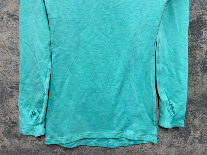JV356 イザドア Isadore Merino long sleeve baselayer 長袖ベースレイヤー ターコイズ M レディース