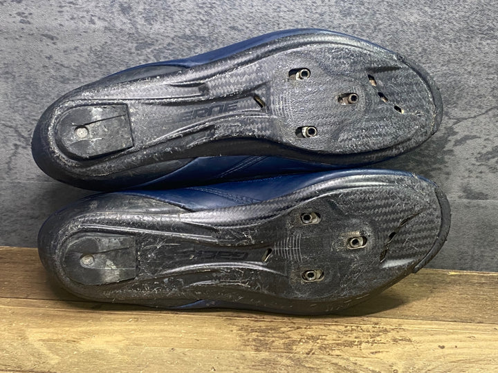 JN367 ガエルネ GAERNE g-chrono carbon BOA ビンディングシューズ 紺 青 EU42 3穴