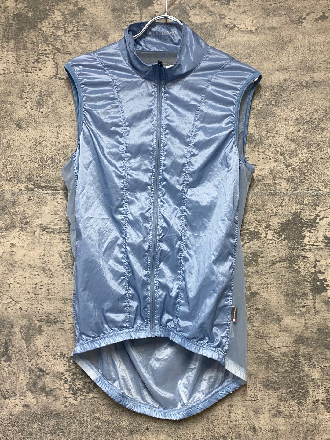 KR585 カフェドシクリステ Cafe du Cycliste Petra Gilet Men サイクルベスト ジレ 水色 L