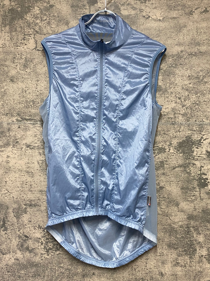 KR585 カフェドシクリステ Cafe du Cycliste Petra Gilet Men サイクルベスト ジレ 水色 L