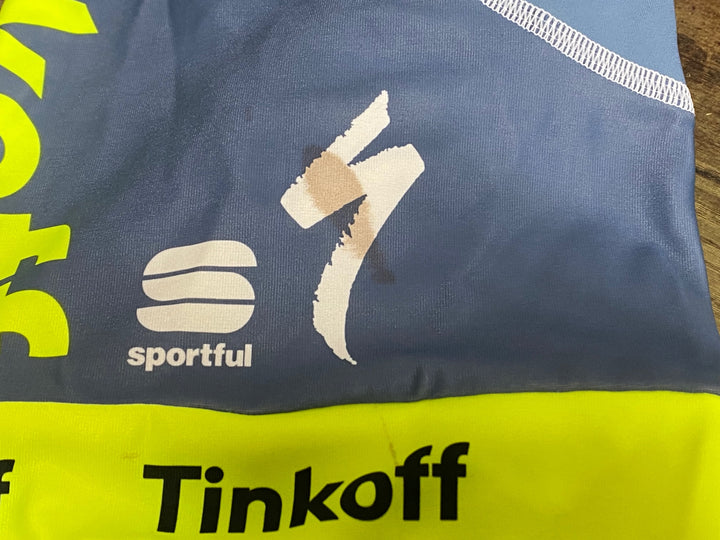 KJ866 スポーツフル sportful ビブタイツ 水色 L 裏起毛 TINKOFF