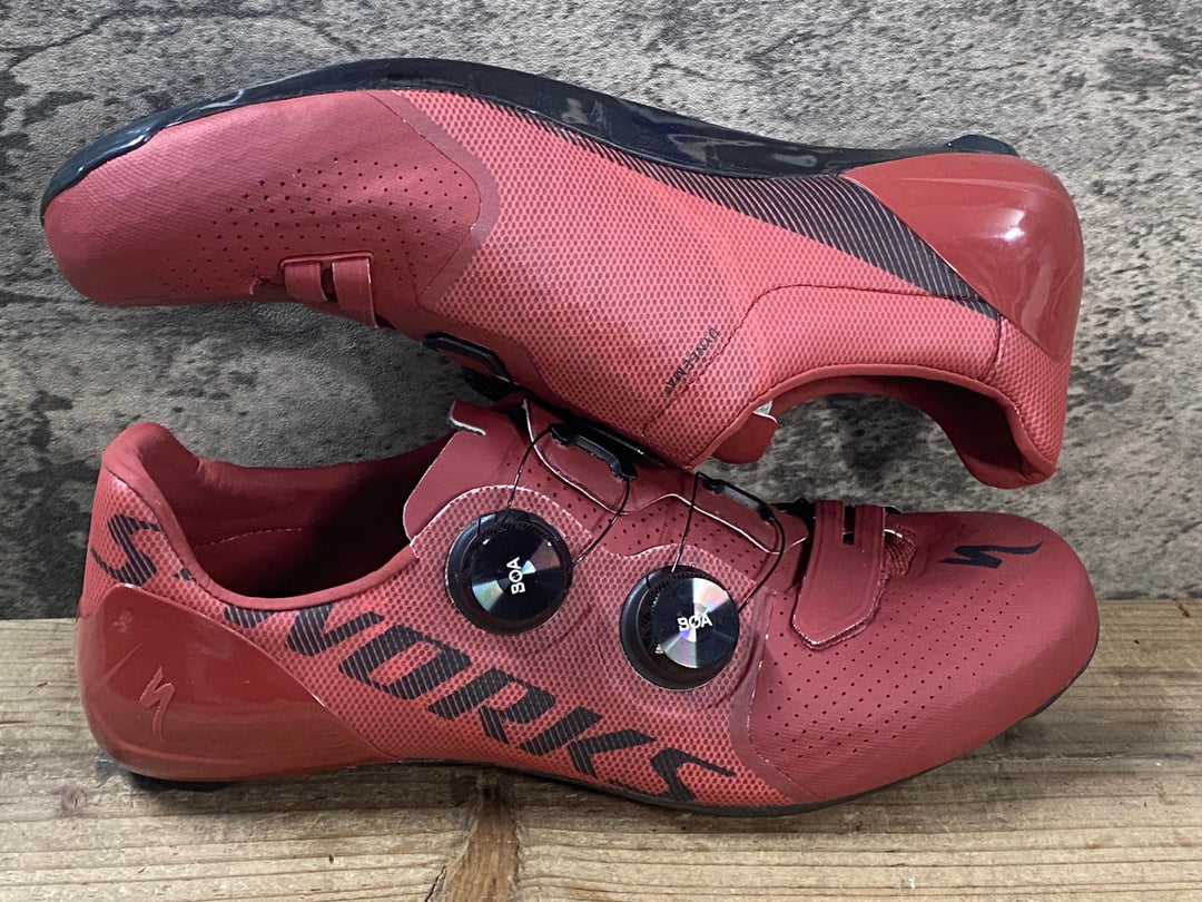 JU841 スペシャライズド SPECIALIZED S-WORKS 7 RD ビンディングシューズ 赤 EU43