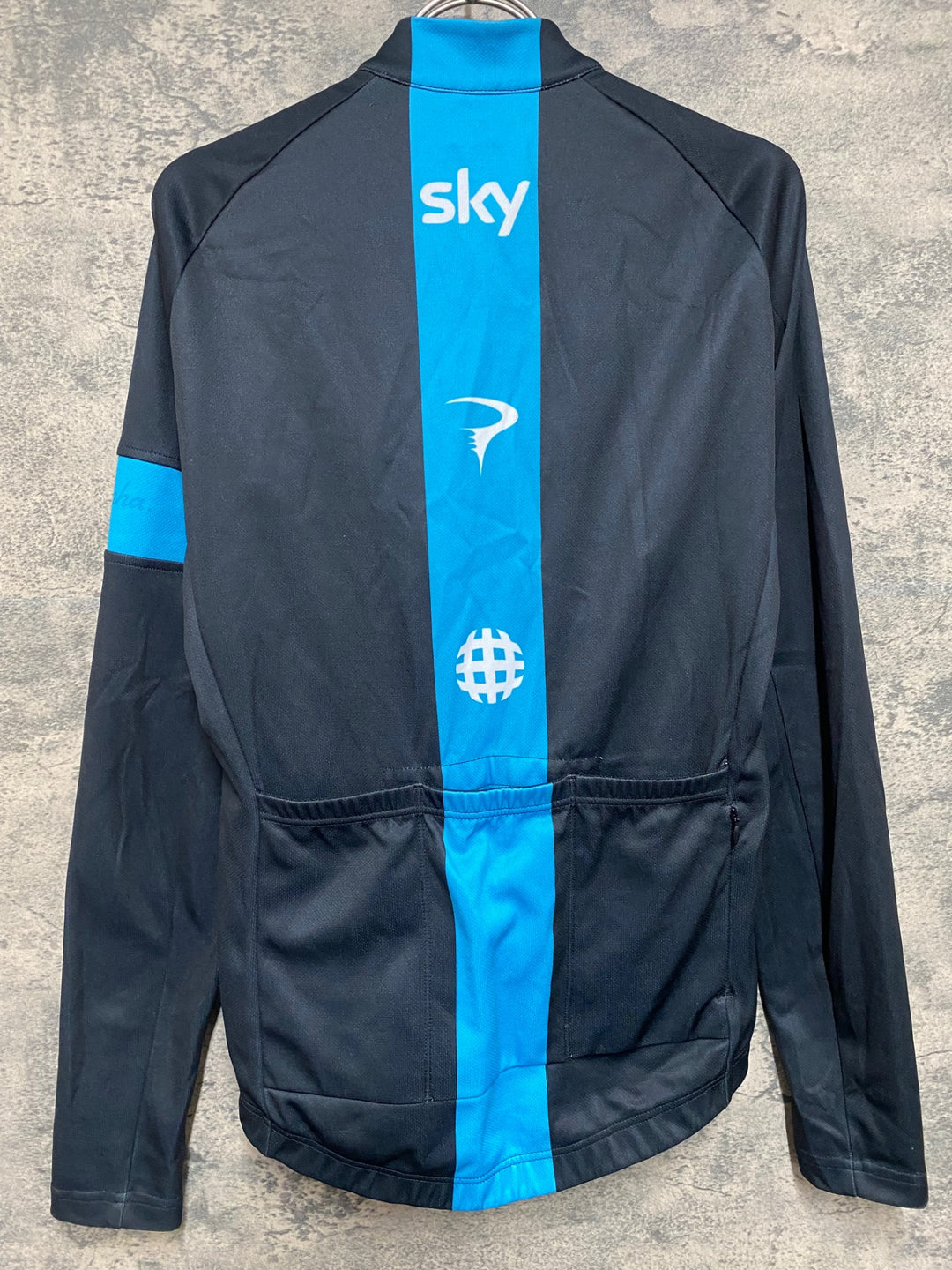JR086 ラファ Rapha TEAM LONG SLEEVE SERSEY 長袖サイクルジャージ 黒 S 裏起毛