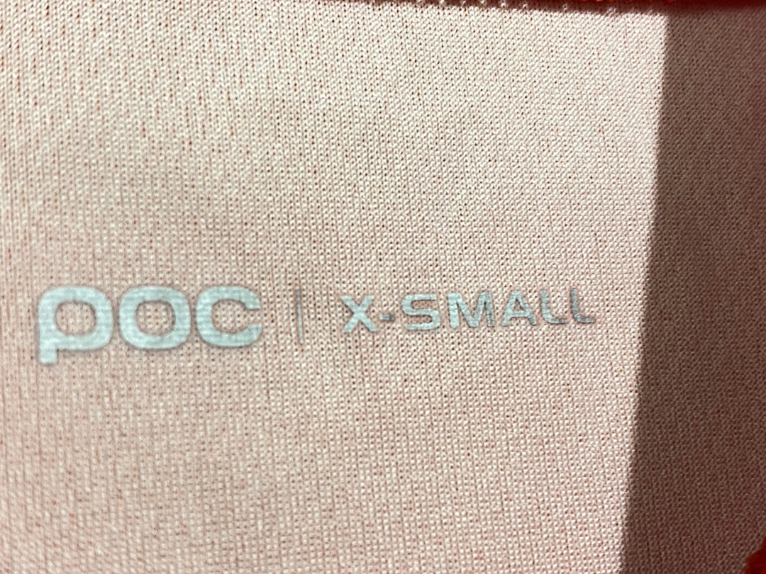KB263 ポック POC 半袖 サイクルジャージ 赤 白 黒 XS